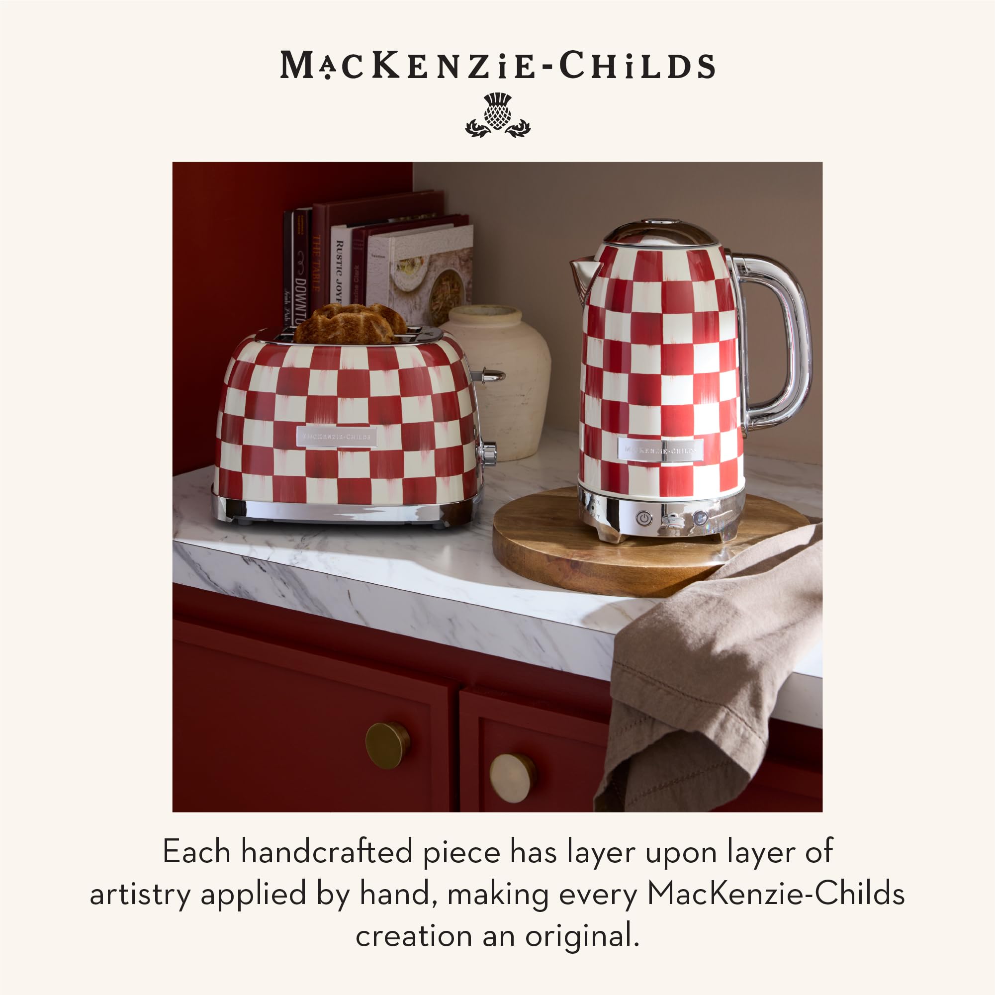 Amazon.com: MacKenzie-Childs: Cherry Check